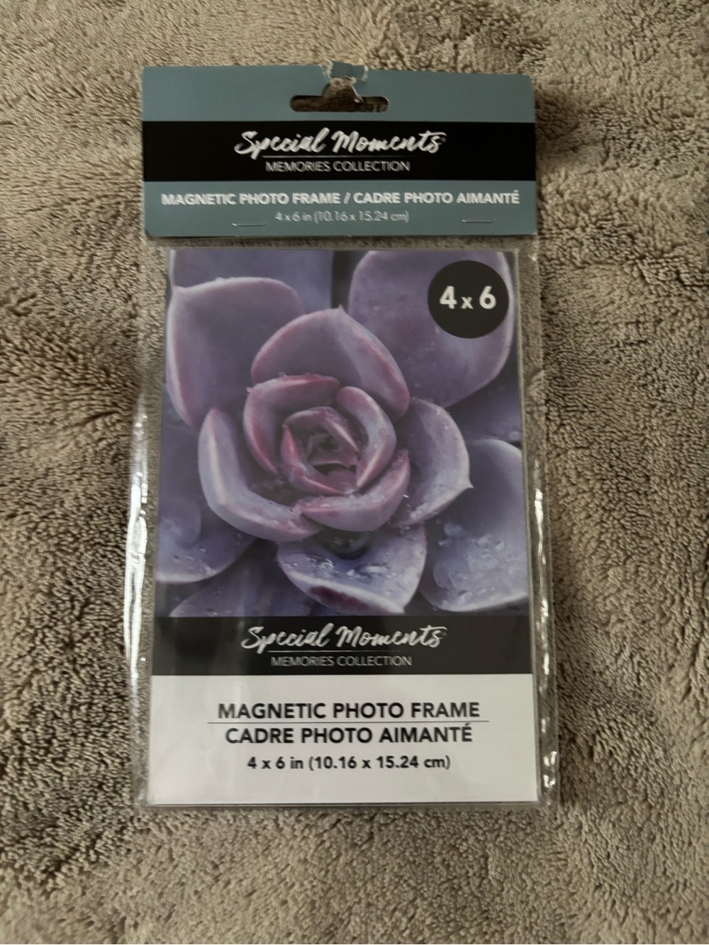Special Moments Purple Succulent Magnetic Photo Frame